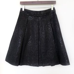 Banana Republic Black Brocade Skirt
